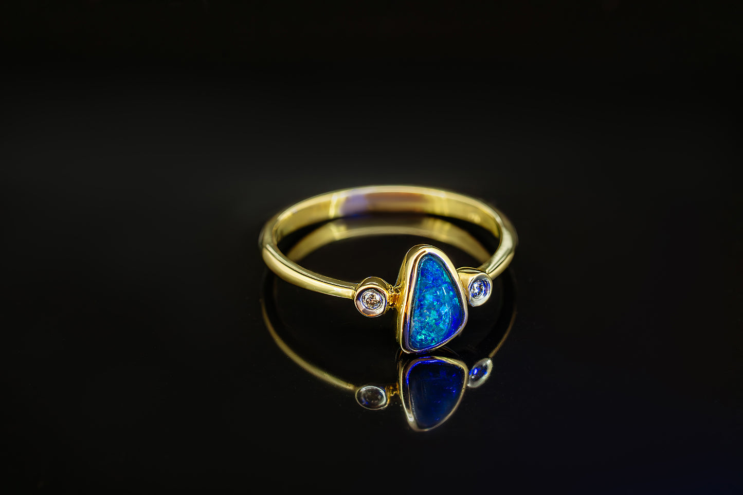Black Opal Ring