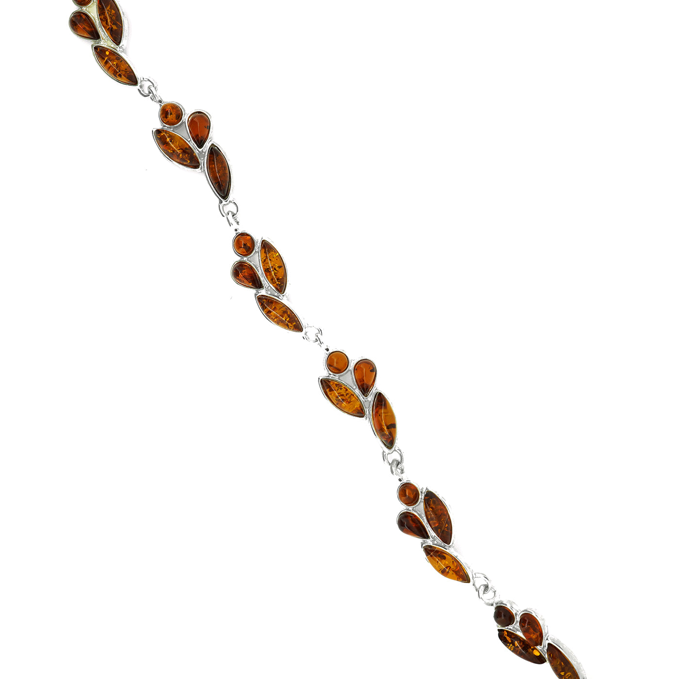 Amber Bracelet in Sterling Silver