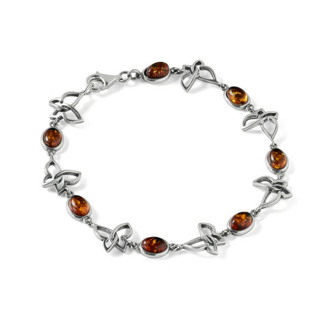 Amber Bracelet in Sterling Silver