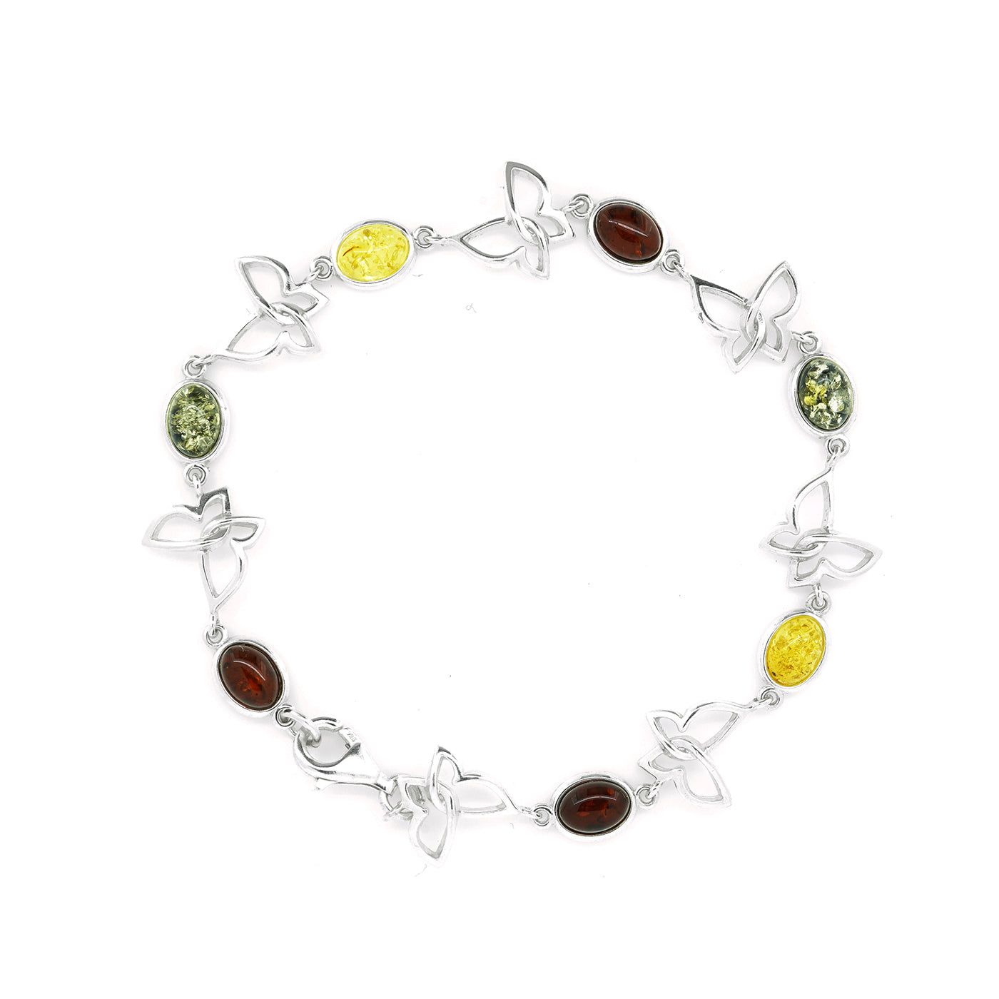 Amber Bracelet in Sterling Silver