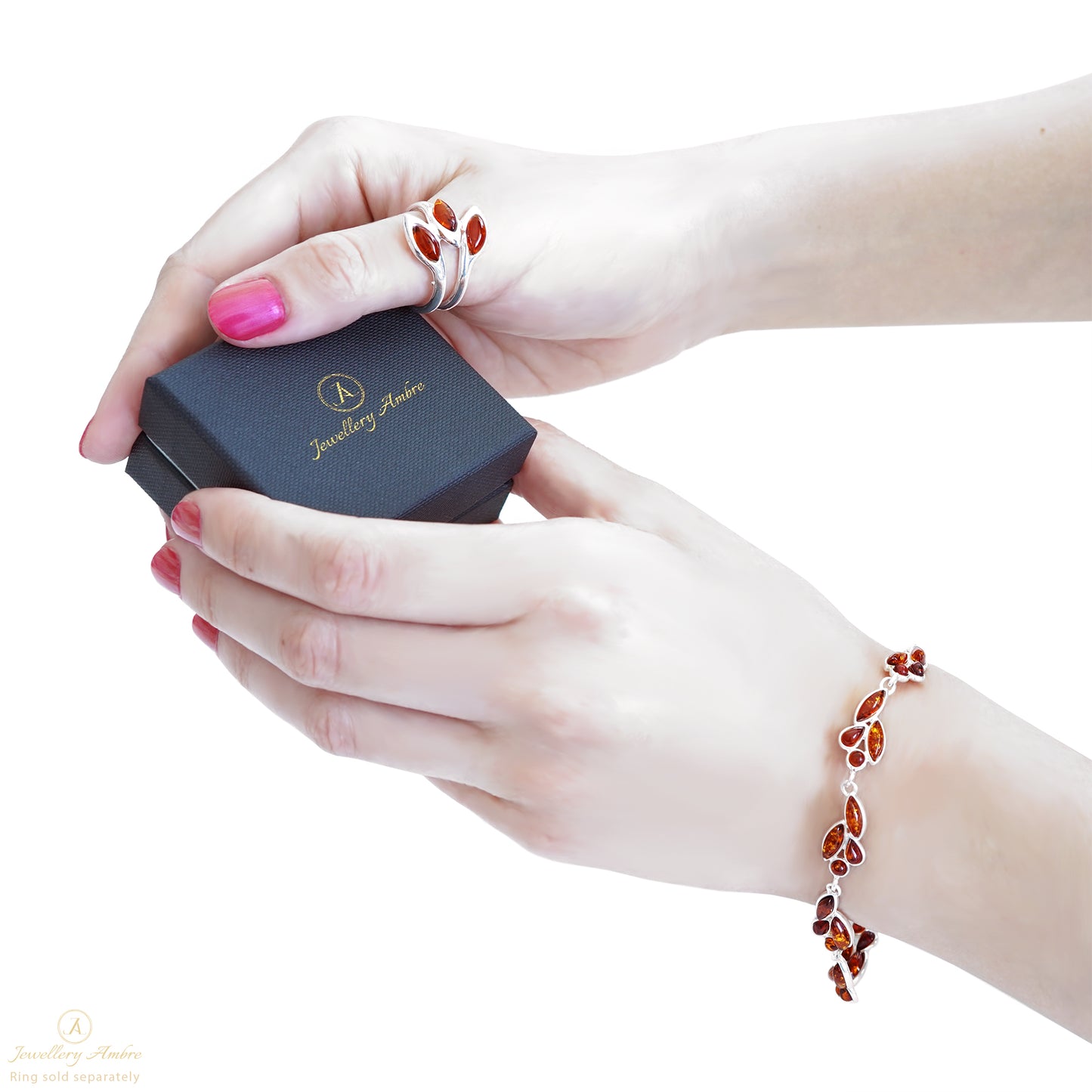 Amber Bracelet in Sterling Silver