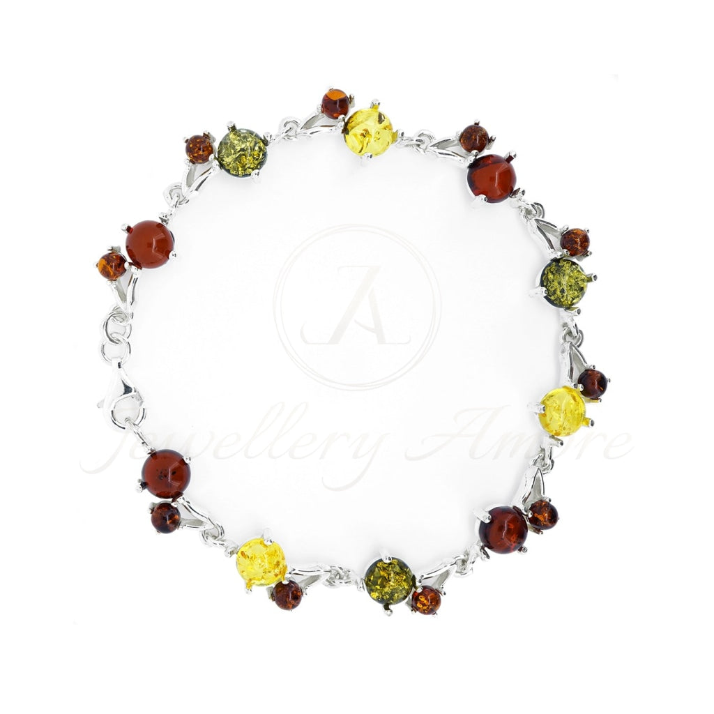 Amber Bracelet In Sterling Silver Color Bracelets