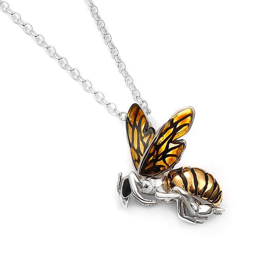 925 Sterling Silver Amber Bee Pendant