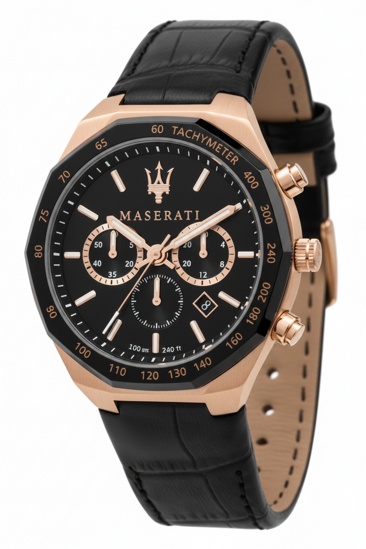 Maserati Stile Chronograph Black Dial