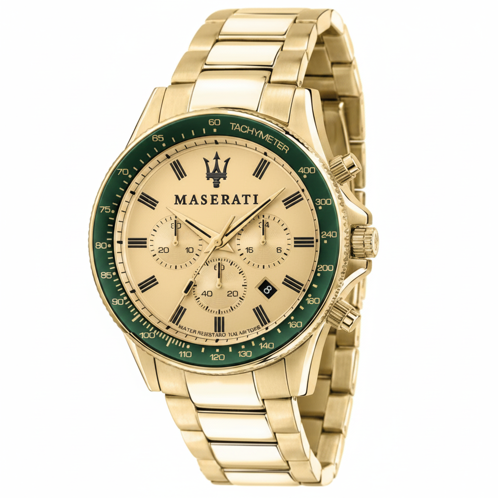 Maserati Sfida Chronograph Yellow Gold Dial