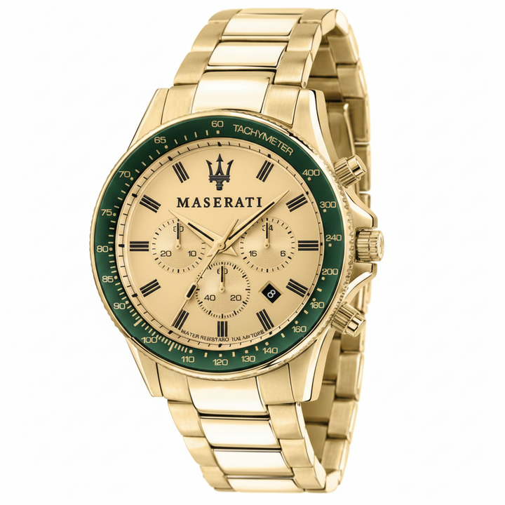 Maserati Sfida Chronograph Yellow Gold Dial