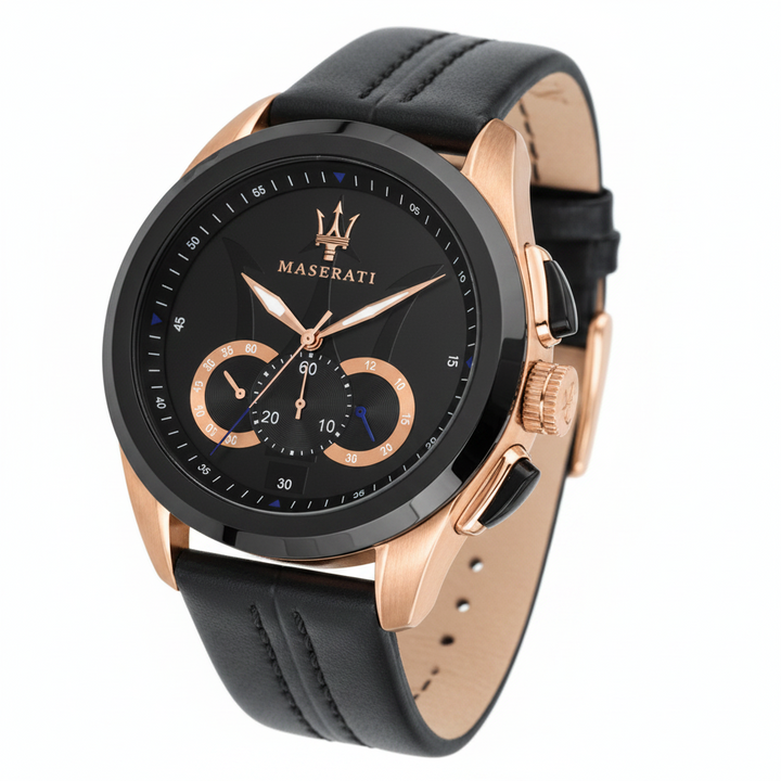 Maserati Traguardo Chronograph Black Dial