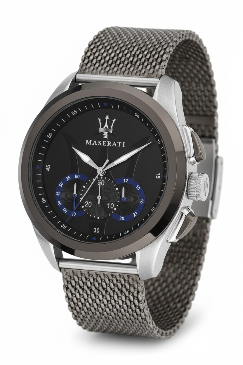 Maserati Traguardo Chronograph Black Dial