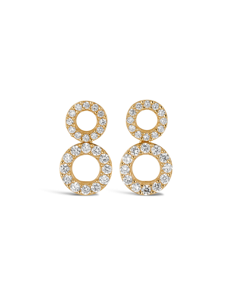 Double Halo Earrings