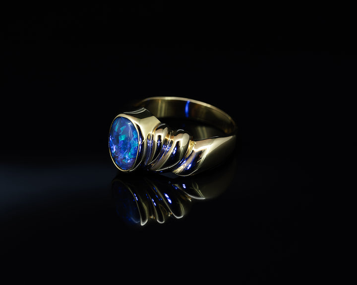 Black Opal Ring