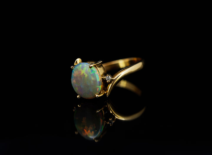Crystal Opal Ring