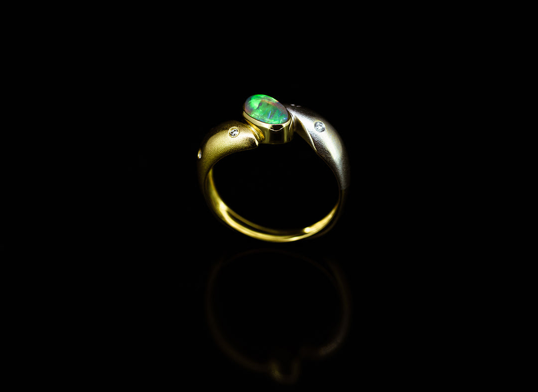 Crystal Opal Ring
