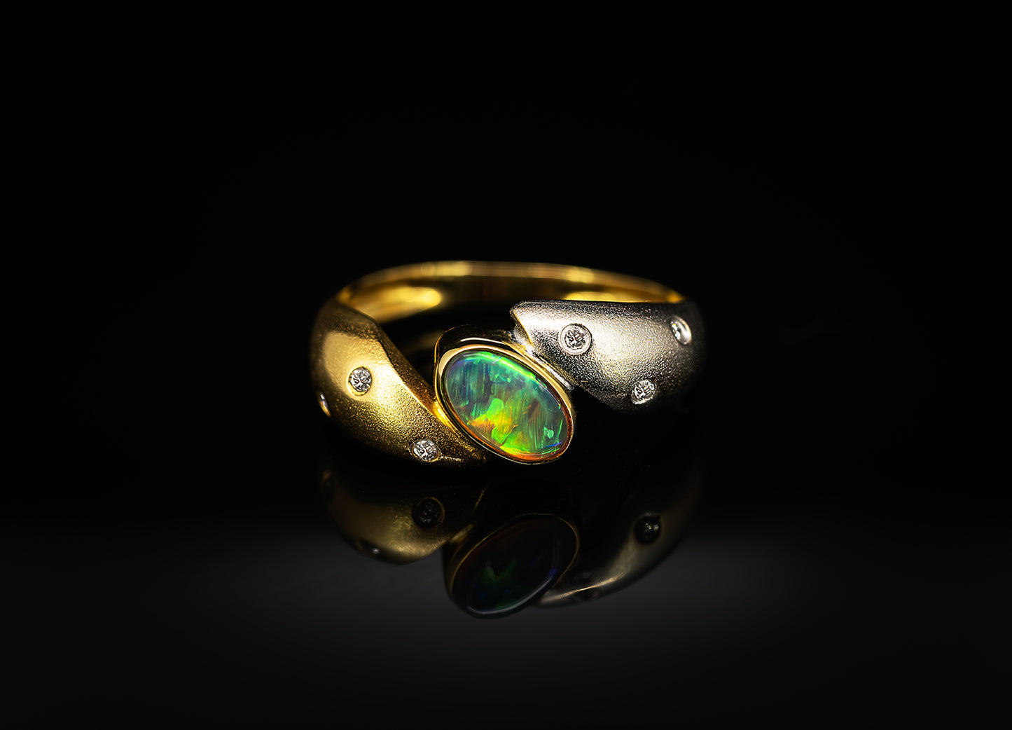 Crystal Opal Ring