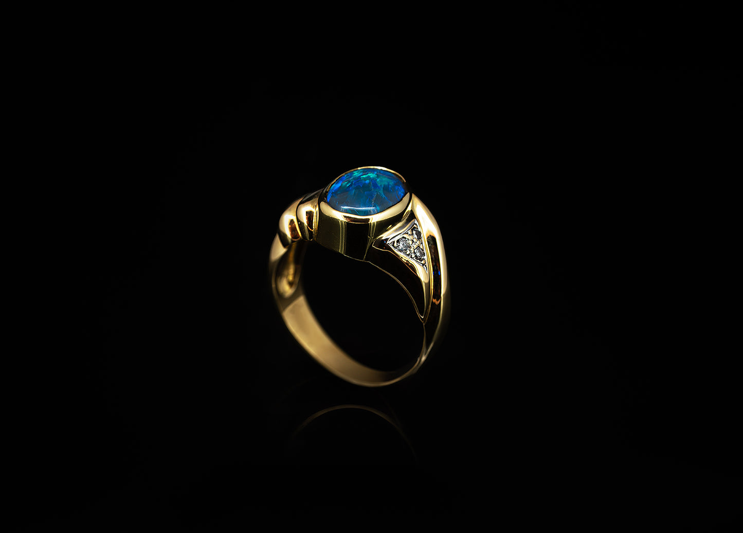 Black Opal Ring