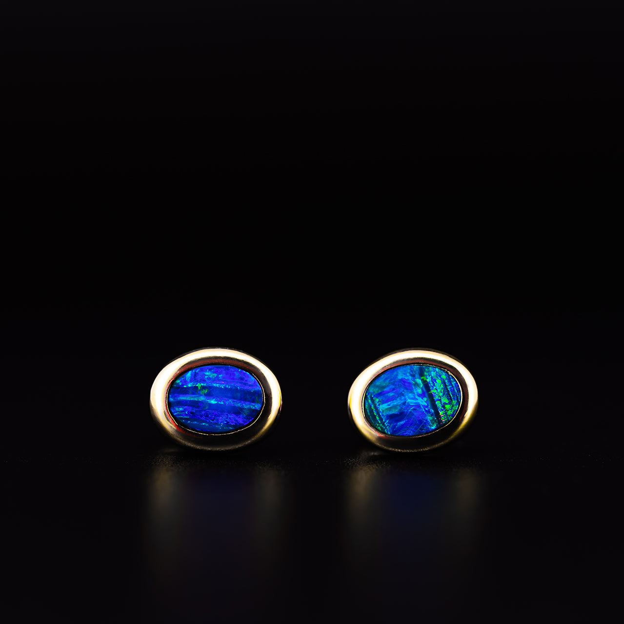 Doublet Opal Earrings