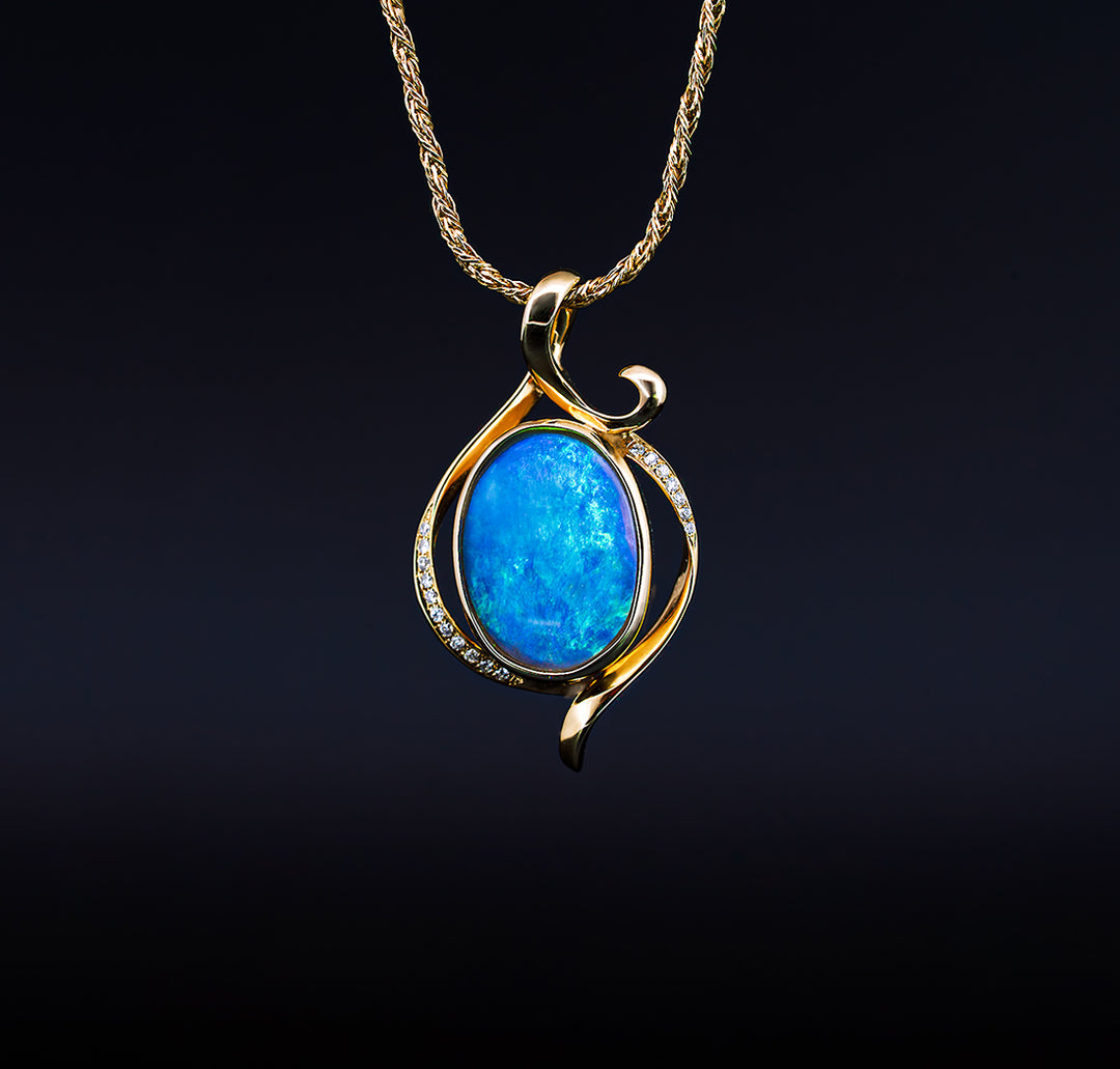 Opal Crystal Pendant