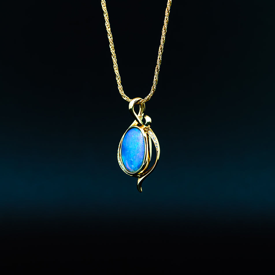 Opal Crystal Pendant