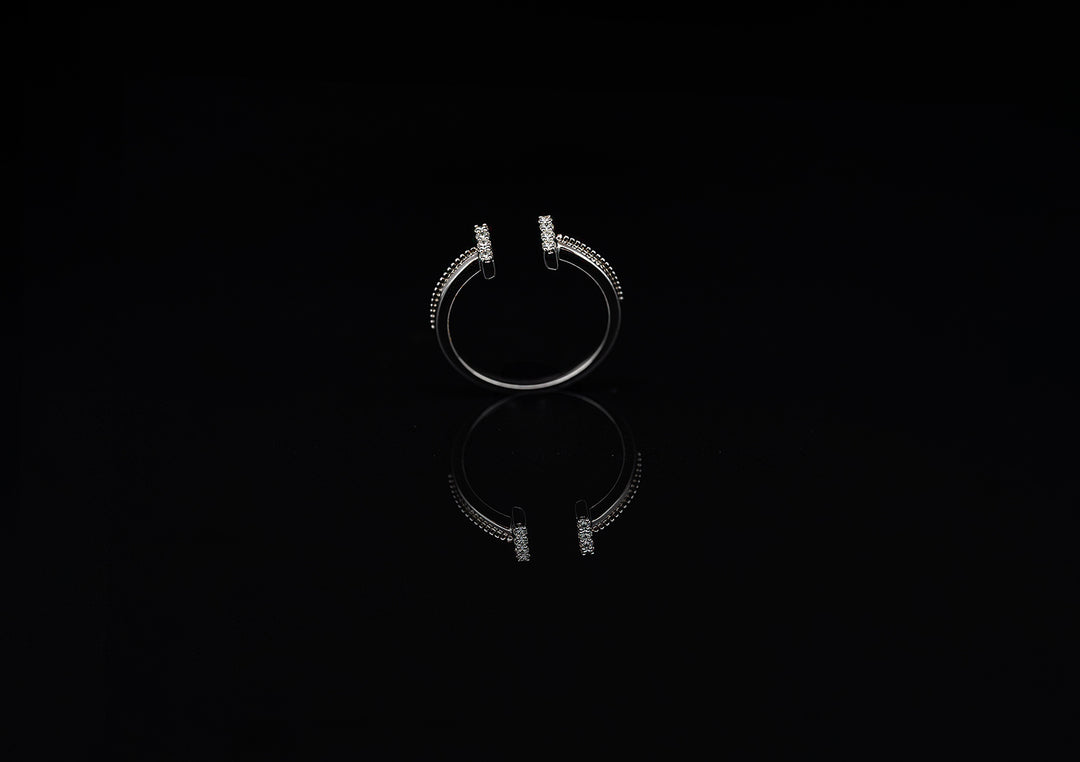 White Gold Ring with Diamonds