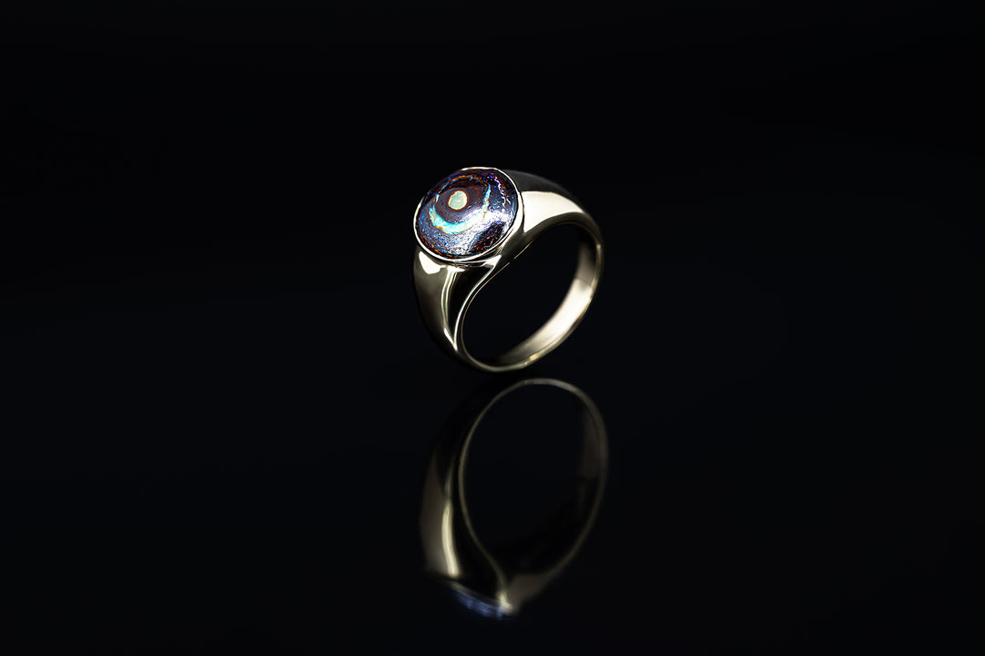Boulder Opal Ring