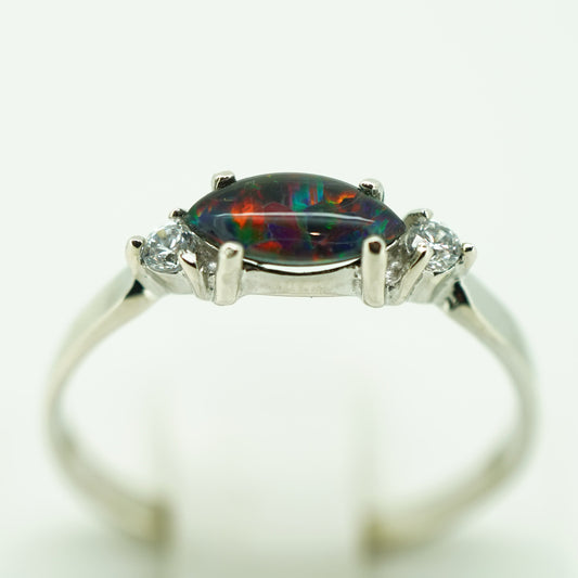 Opal Rings, Opal Rings Boulder, opal jewellery, triplet opal, boulder opal ring, dress ring, engagement ring, wedding ring, Black opal, lighting ridge