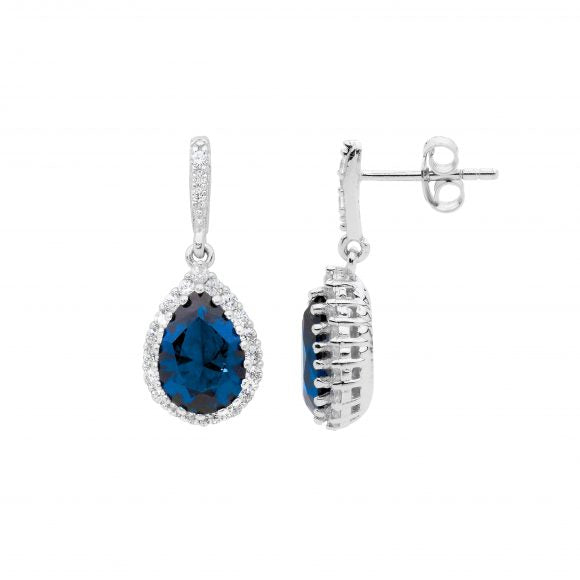 Blue Drop Earrings