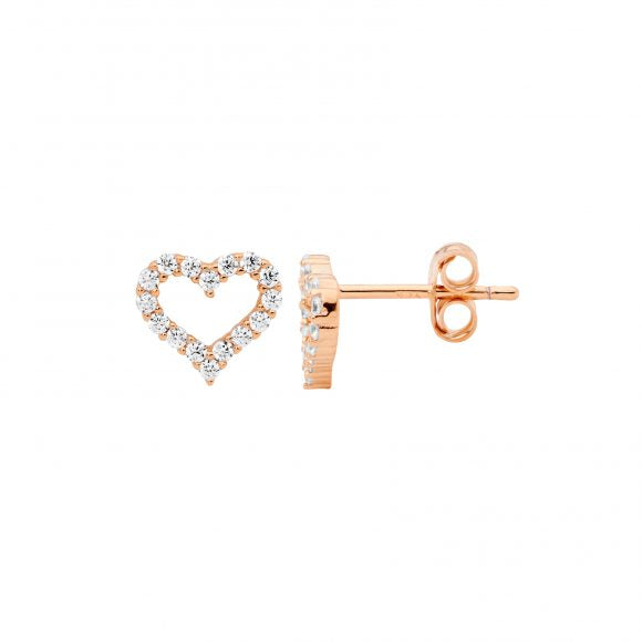 Open Heart Earrings