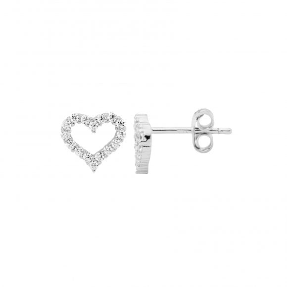 Open Heart Earrings