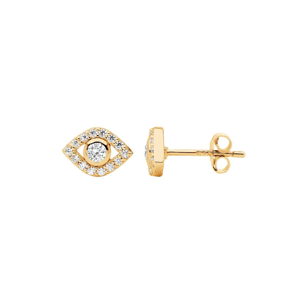 Evil Eye Stud Earrings