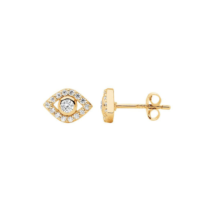 Evil Eye Stud Earrings