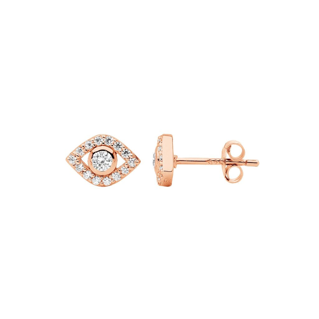 Evil Eye Stud Earrings