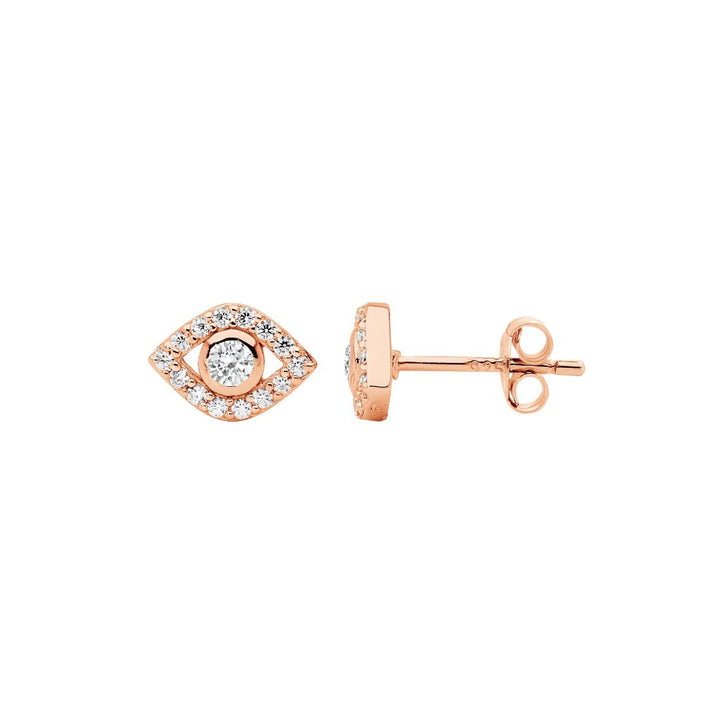 Evil Eye Stud Earrings