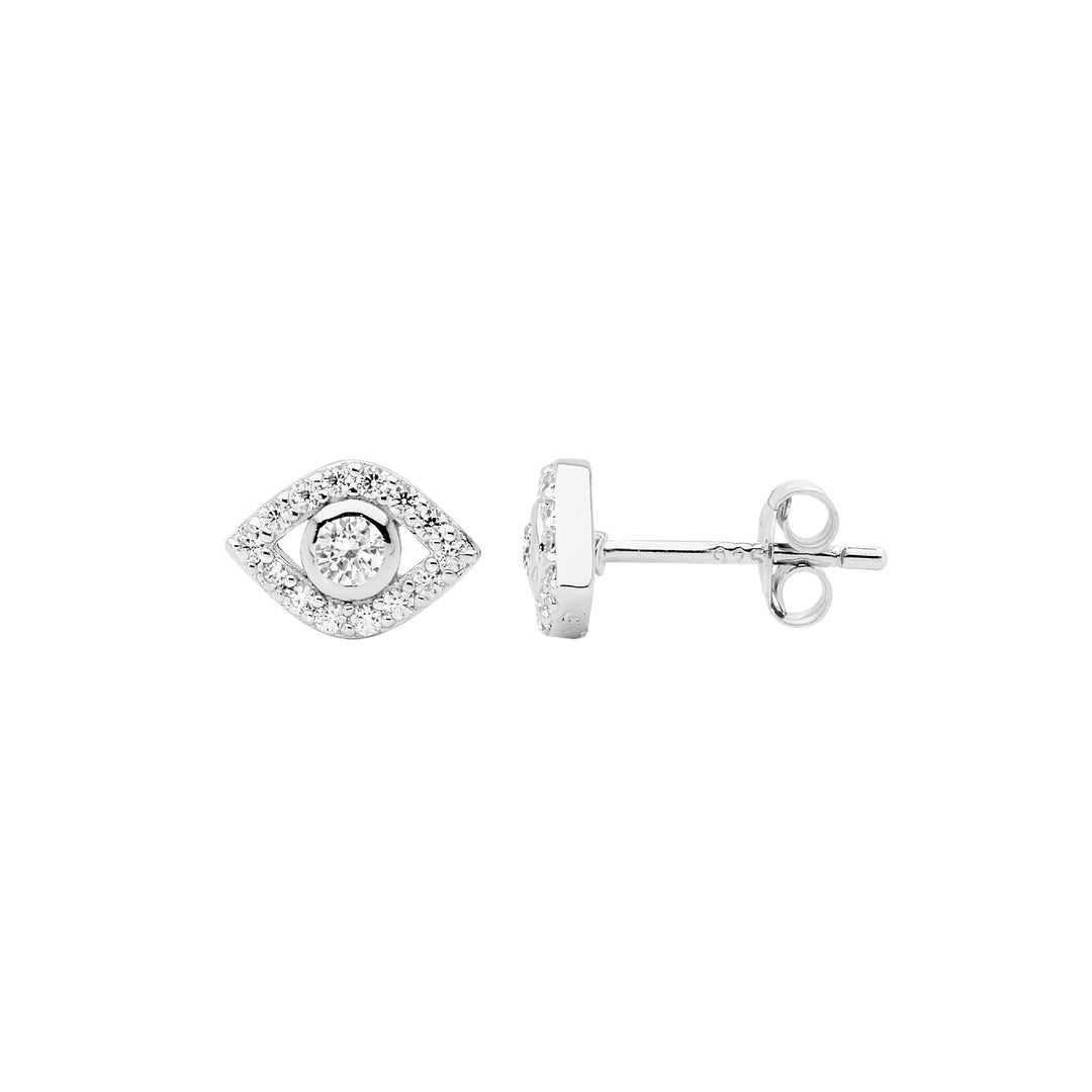 Evil Eye Stud Earrings