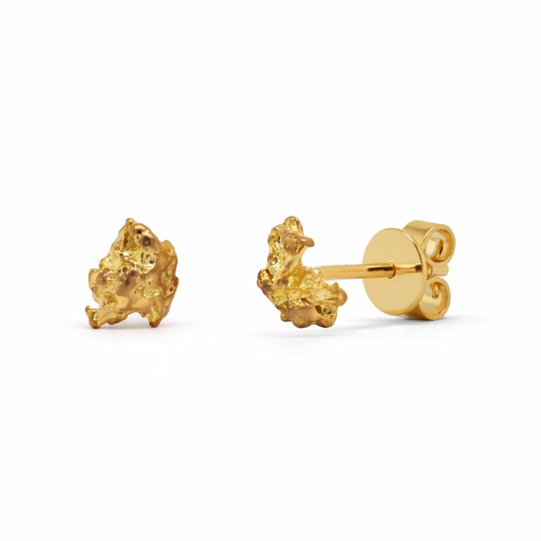 Australian Gold Nugget Earrings