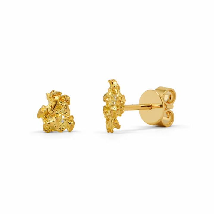 Australian Gold Nugget Earrings