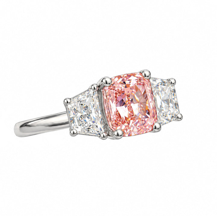 Vivid Pink Diamond Ring in 18ct White Gold