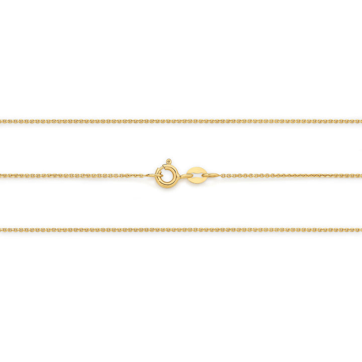 9ct Trace Link Chain 45cm