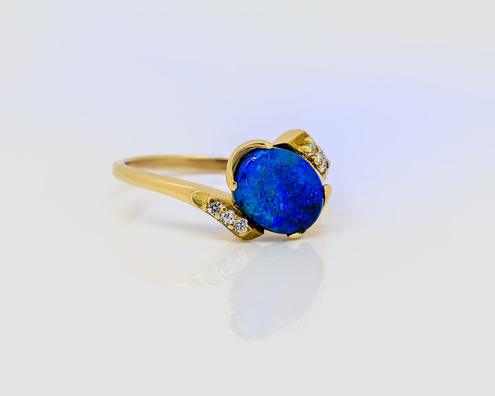 Boulder Opal Ring in 14ct