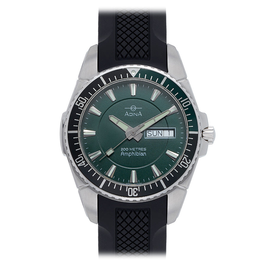 Adina Amphibian Dive Watch NK167 V7AXS (Metal Band)