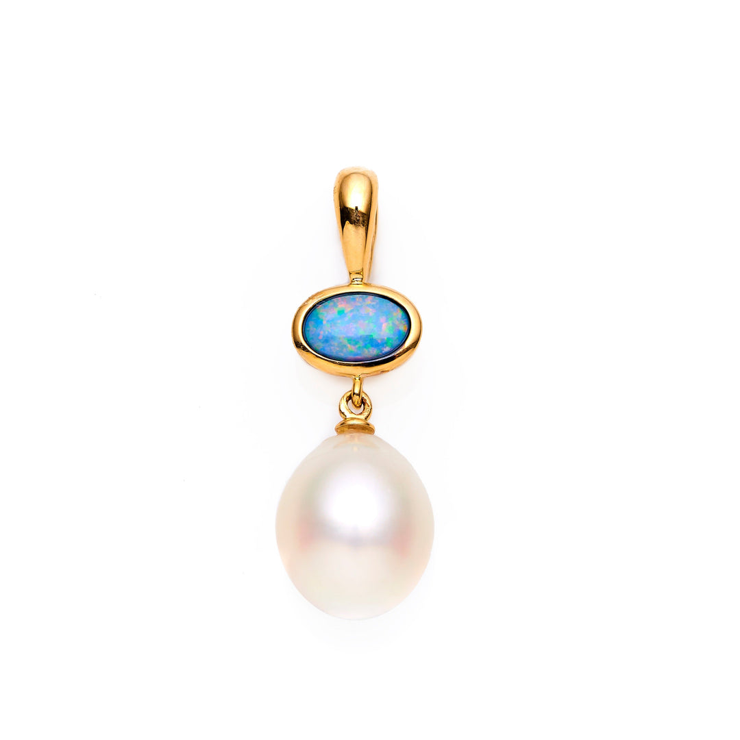 Enhance your wardrobe with a touch of individuality by choosing our light opal pendant, crafted in either 9ct yellow gold or sterling silver. Named in honour of one of Australia&