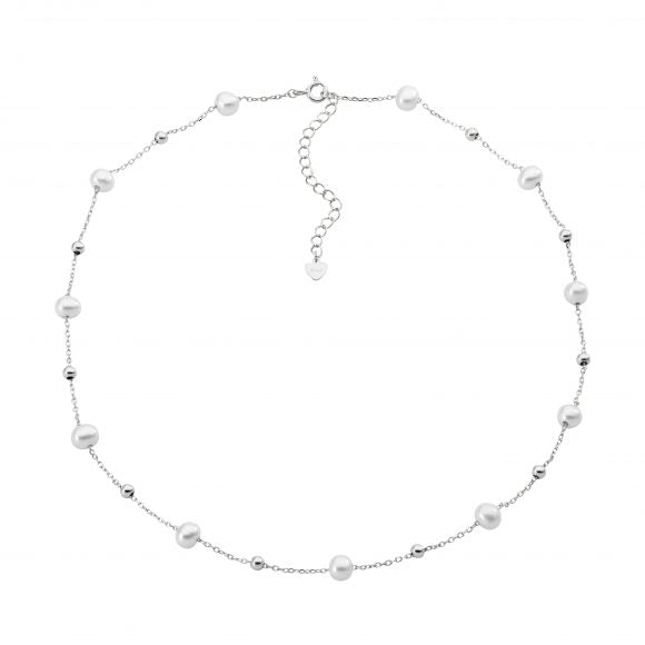 Freshwater Pearl Silver Necklace