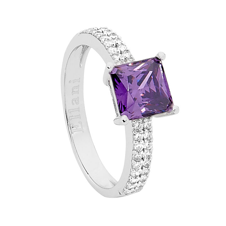 Cushion Zirconia Ring