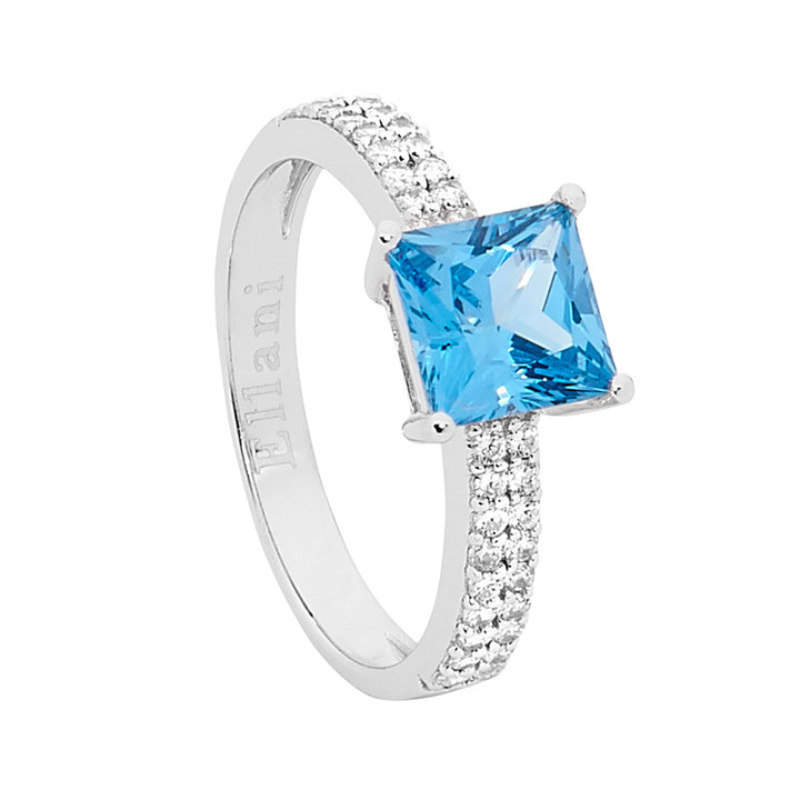 Cushion Zirconia Ring