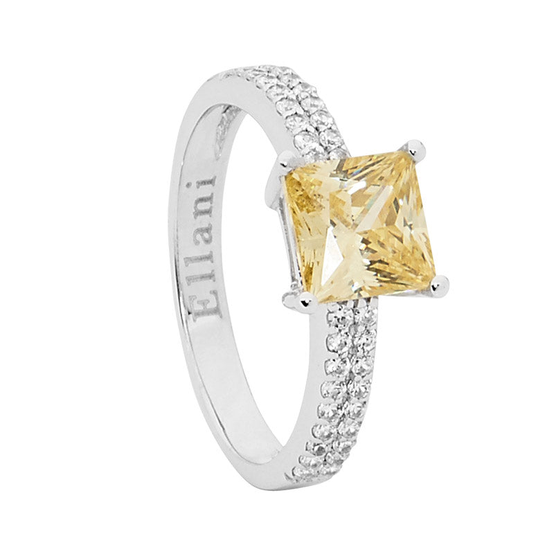 Cushion Zirconia Ring