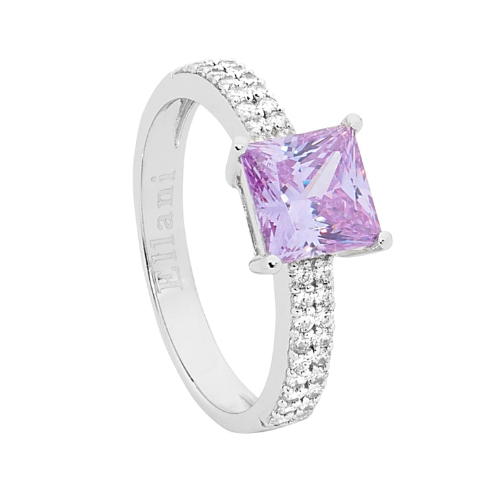 Cushion Zirconia Ring