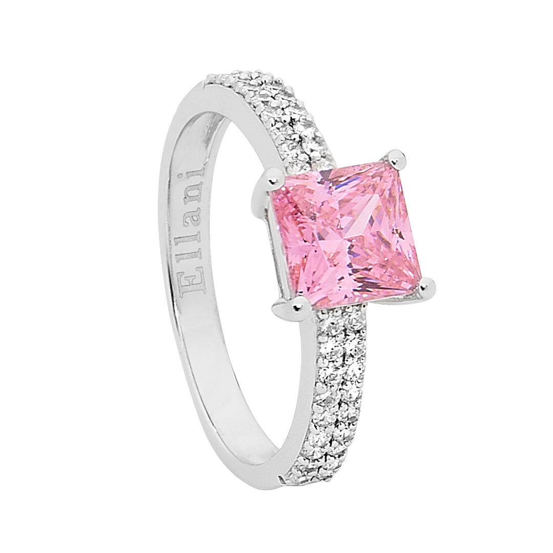 Cushion Zirconia Ring