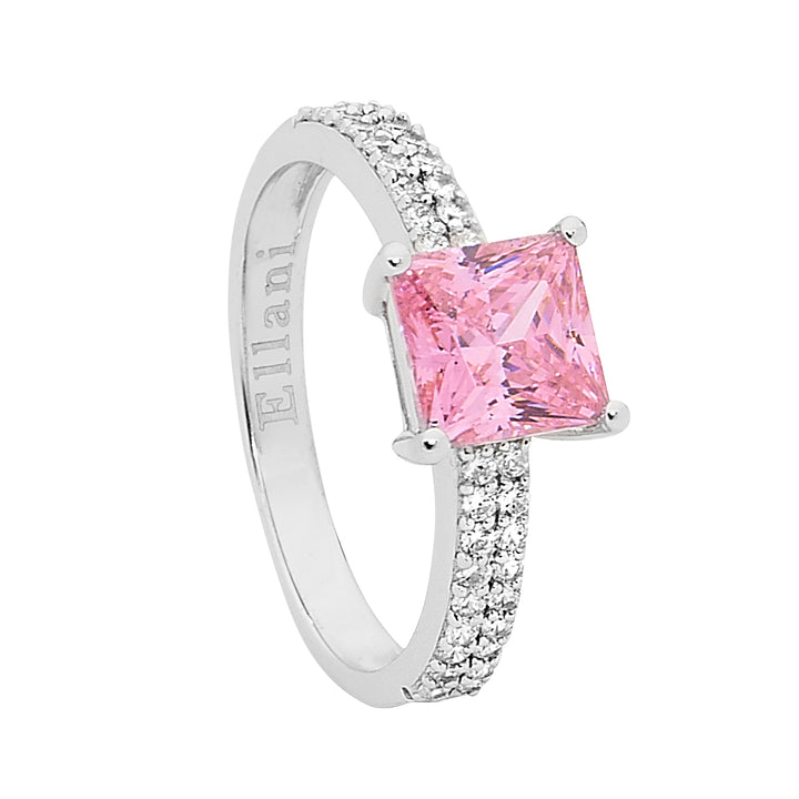 Cushion Zirconia Ring