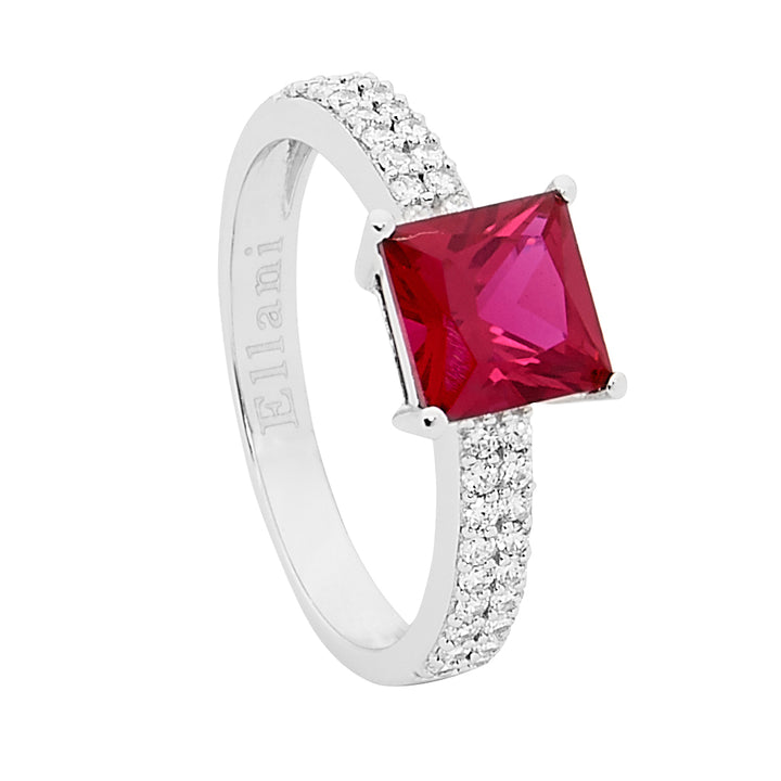 Cushion Zirconia Ring