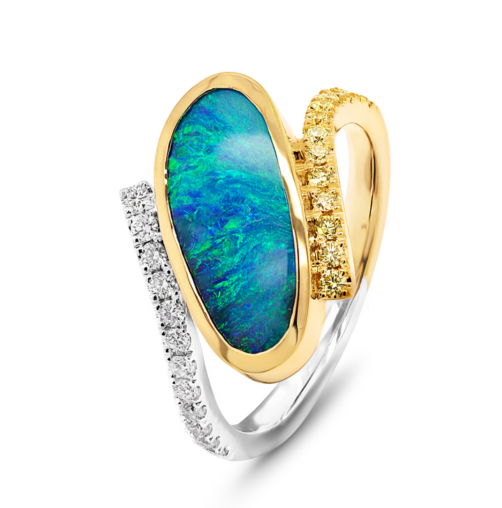 Boulder Opal Ring in 18ct