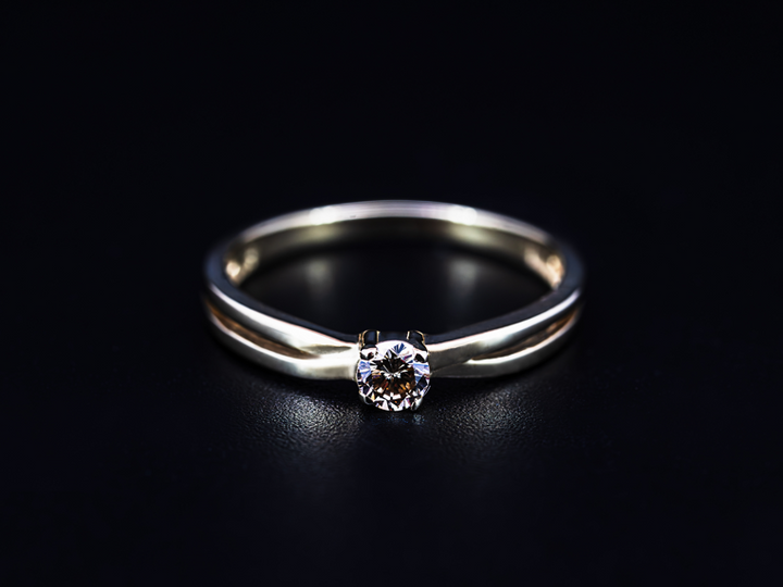 14K Champagne Diamond Ring