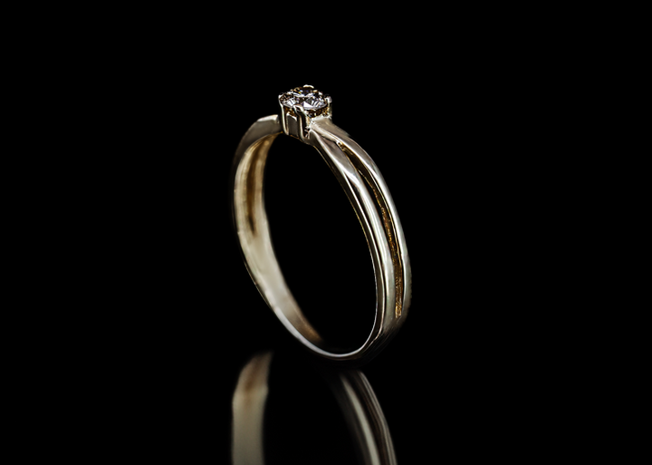 14K Champagne Diamond Ring